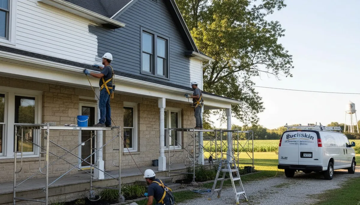 Evansville, IN painting contractor providing professional interior and exterior house painting services