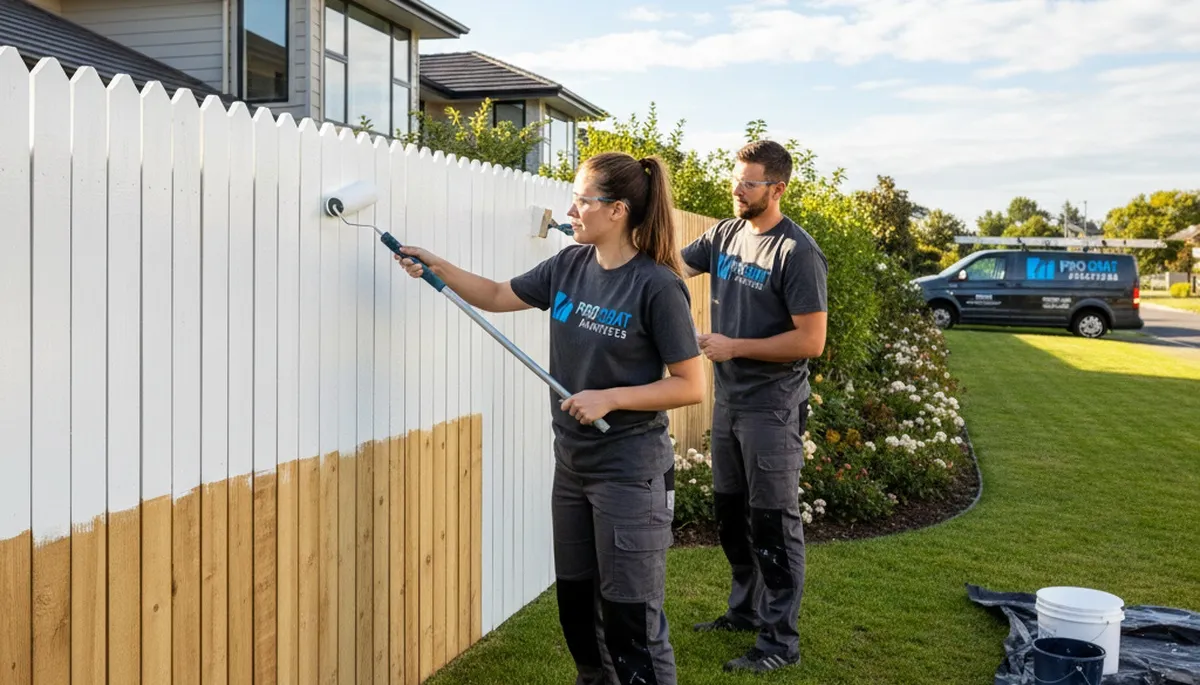 Fence painting service in Evansville, IN for durable, weather-resistant curb appeal