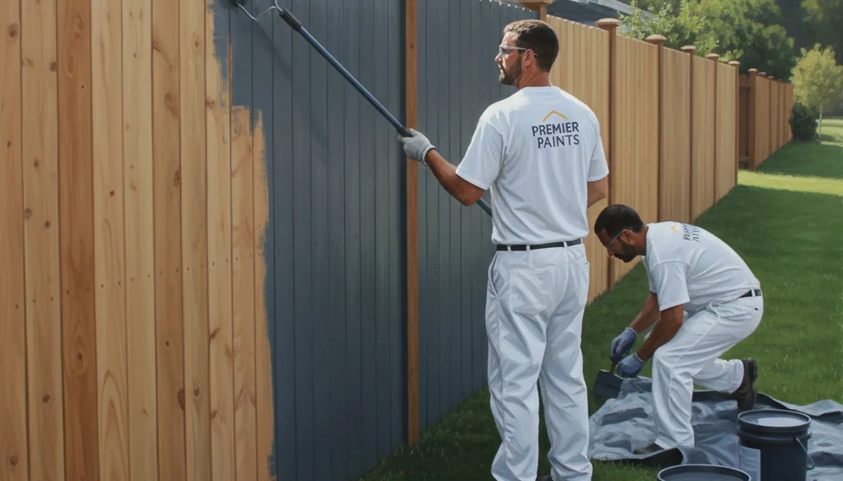 Fence painting service in Evansville, IN for durable, weather-resistant curb appeal