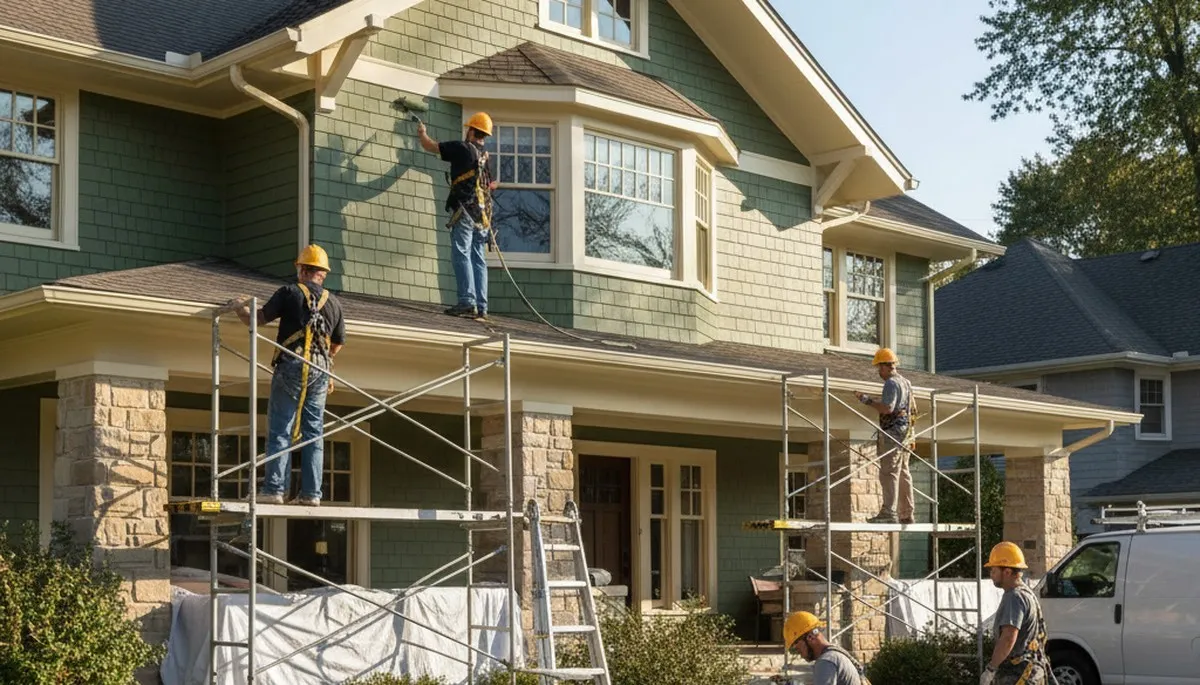 Evansville, IN painting contractor offering professional interior and exterior home painting services