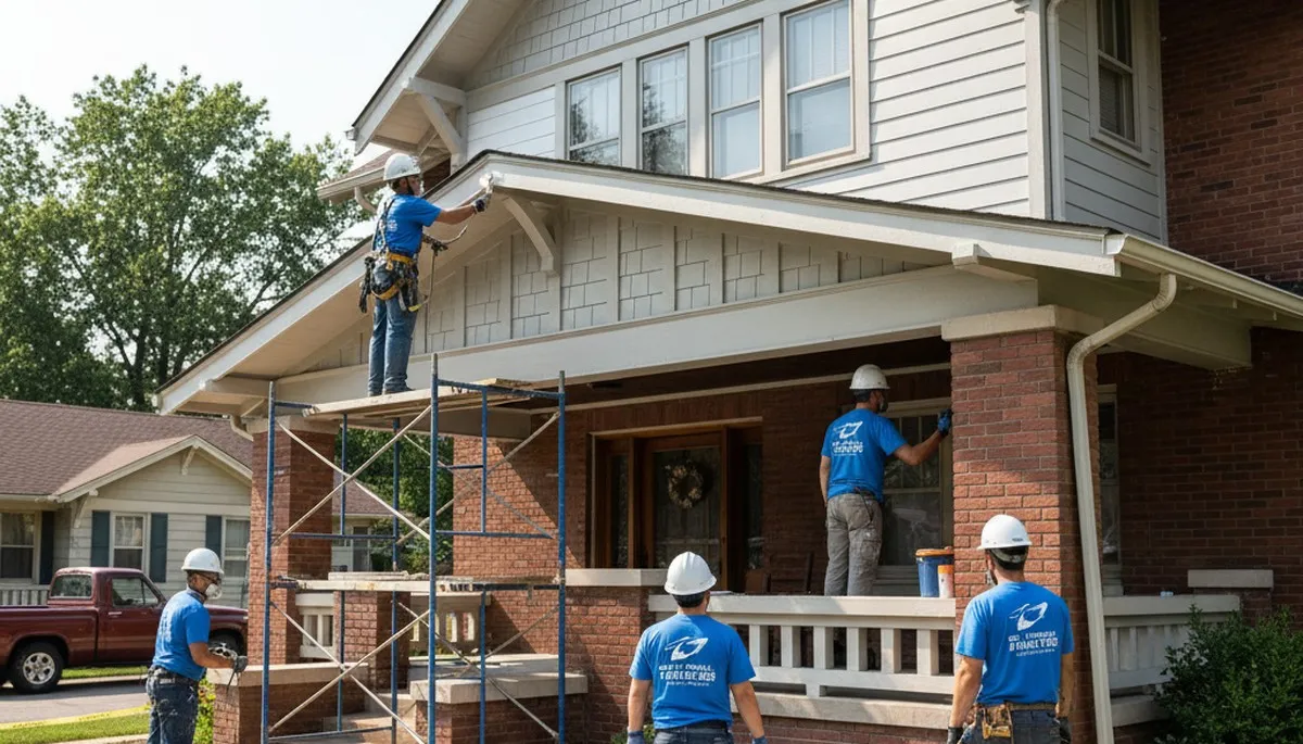 Painting contractor in Evansville, IN providing professional interior and exterior house painting services