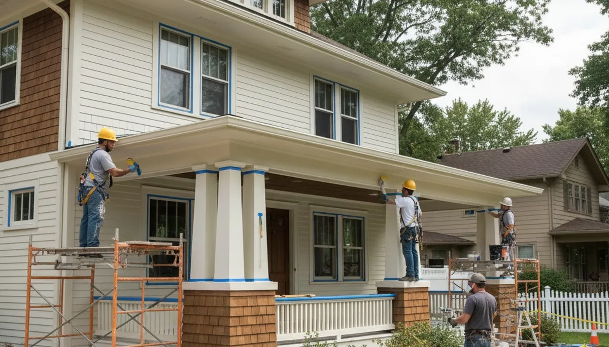 Painting contractor in Evansville, IN providing professional interior and exterior house painting services
