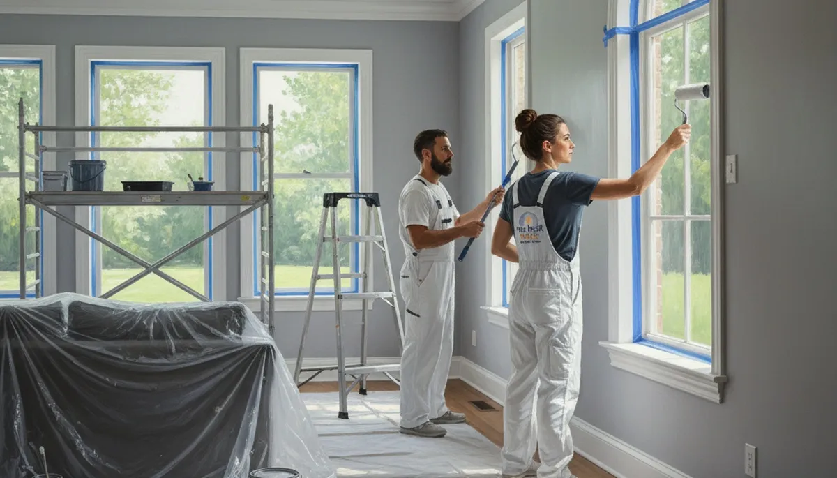 Interior house painting service in Evansville, IN for durable, professional home interior finishes