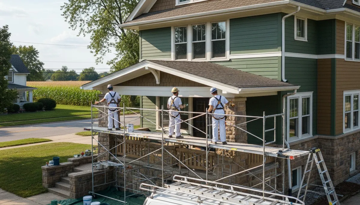 Painting contractor in Evansville, IN providing professional interior and exterior home painting services