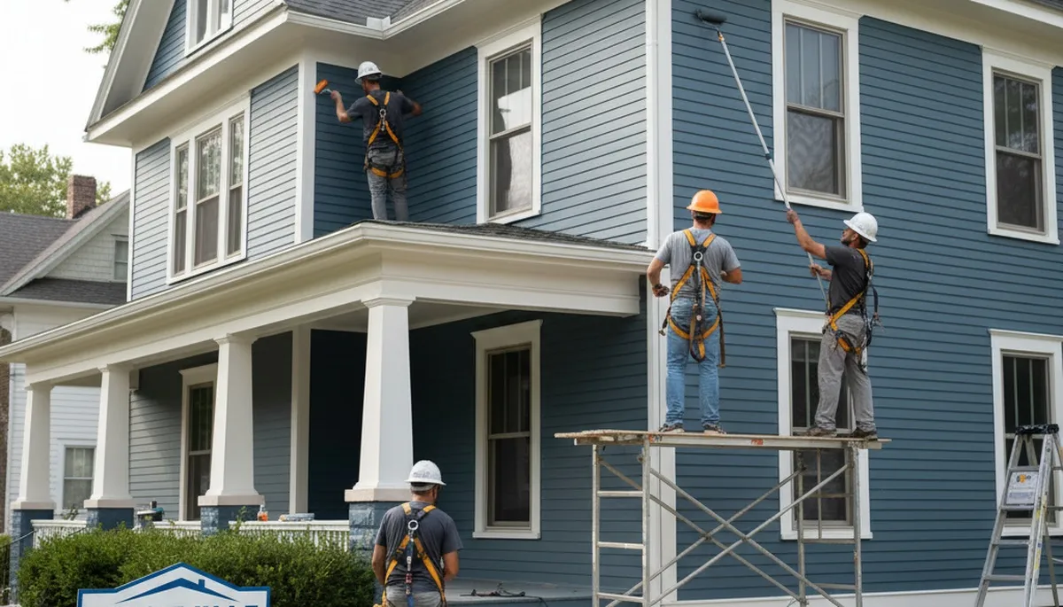Painting contractor in Evansville, IN providing professional interior and exterior house painting services