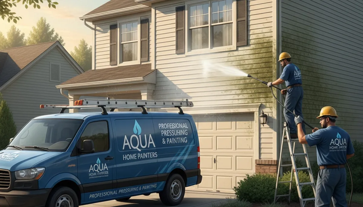 Vinyl siding pressure cleaning in Evansville, IN removes mold, mildew, and grime from a home exterior